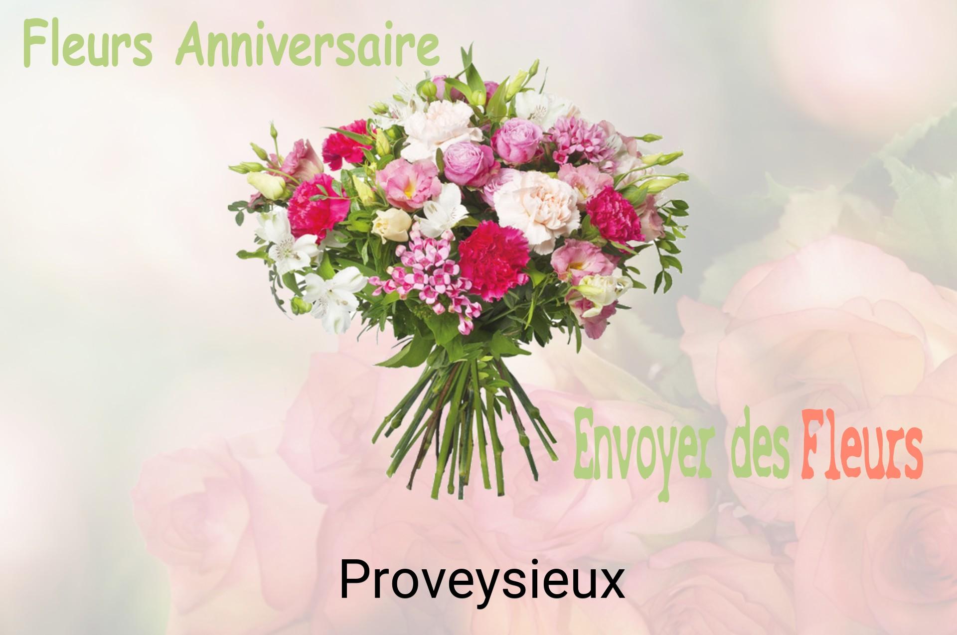 Bouquet de fleurs d’anniversaire livré à Proveysieux