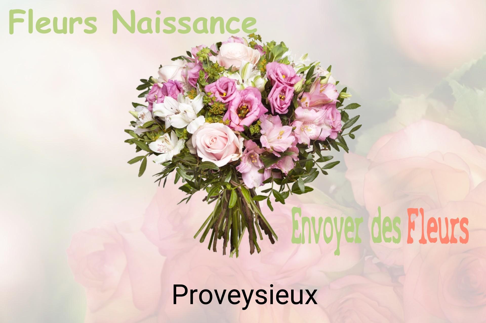 Bouquet de fleurs de naissance livré à Proveysieux
